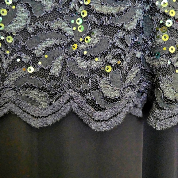 Alex Evenings Women's Long Dress with Sequins - Picture 4 of 5